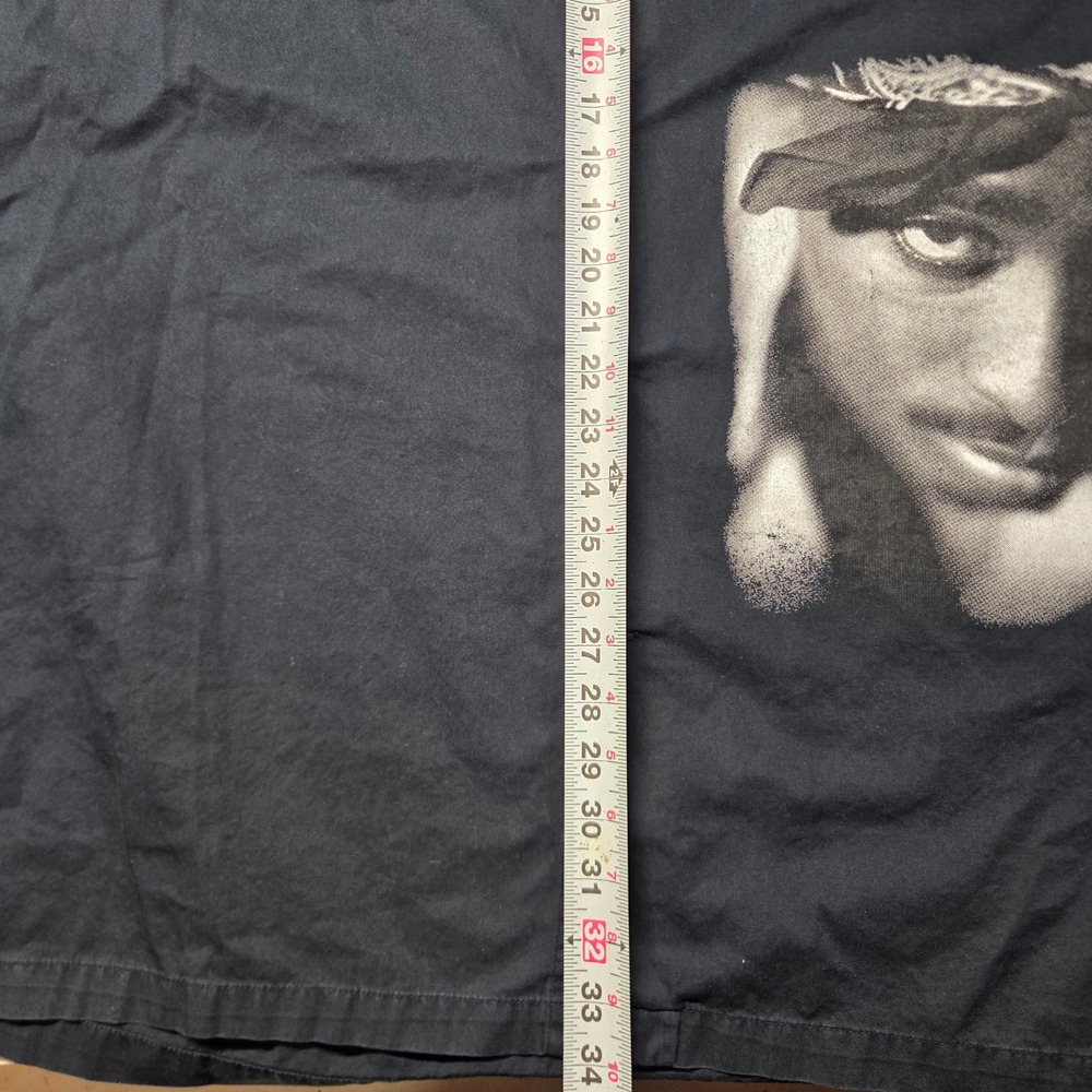 Makaveli Branded Tupac Shakur Graphic Shirt Mens XL Black Short Sleeve Hip Hop - Picture 10 of 13